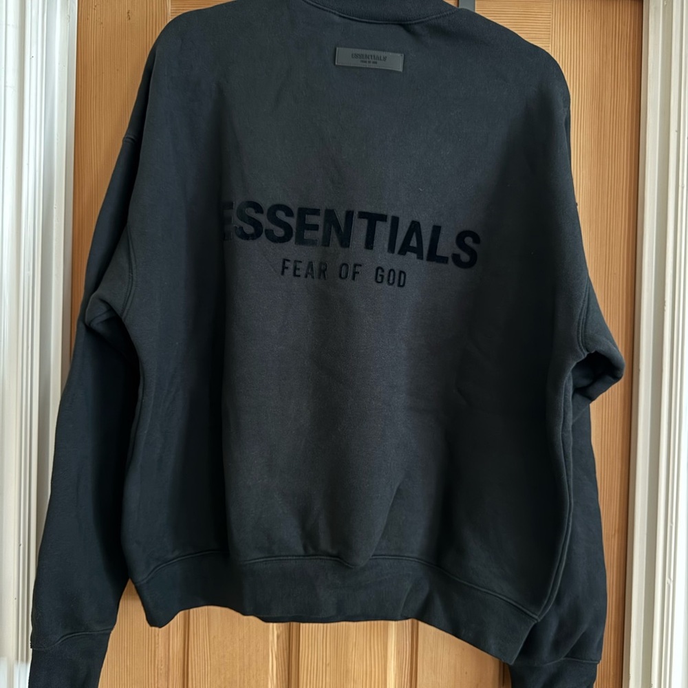 Essentials Black Men's Sweater - image 4